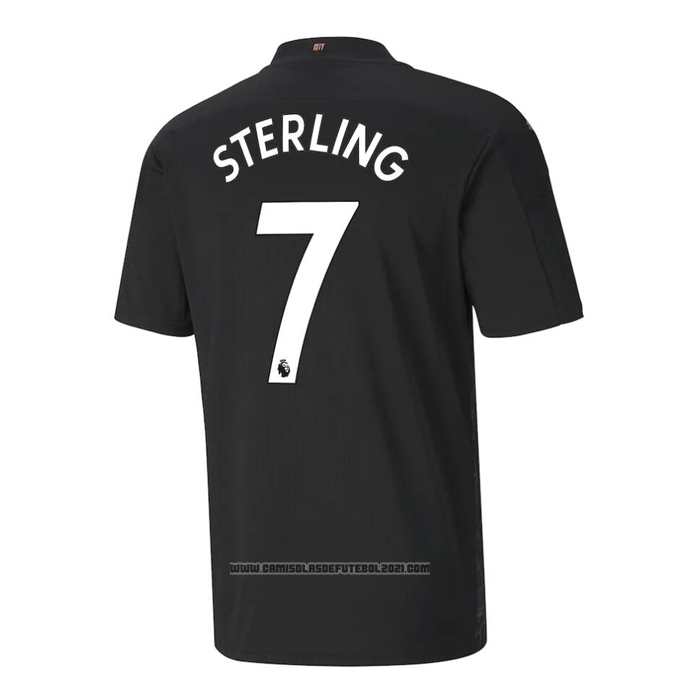 Camisola Manchester City Jogador Sterling 2º 2020-2021